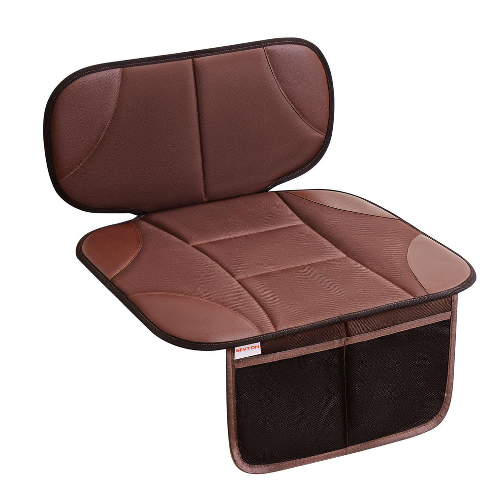 Black Car Seat Protector with 2 Storage Pockets X99265