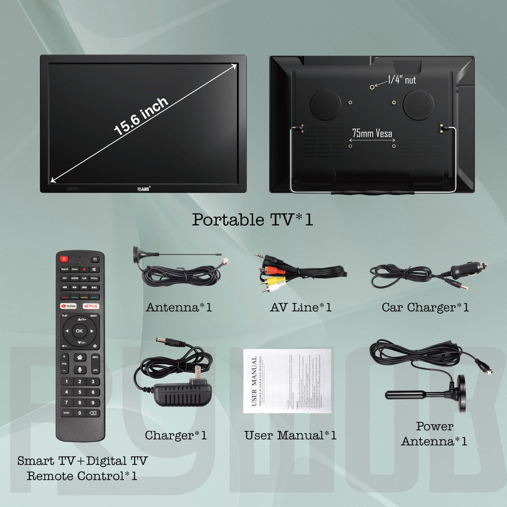 15.6" Rechargeable Battery TV Z24391