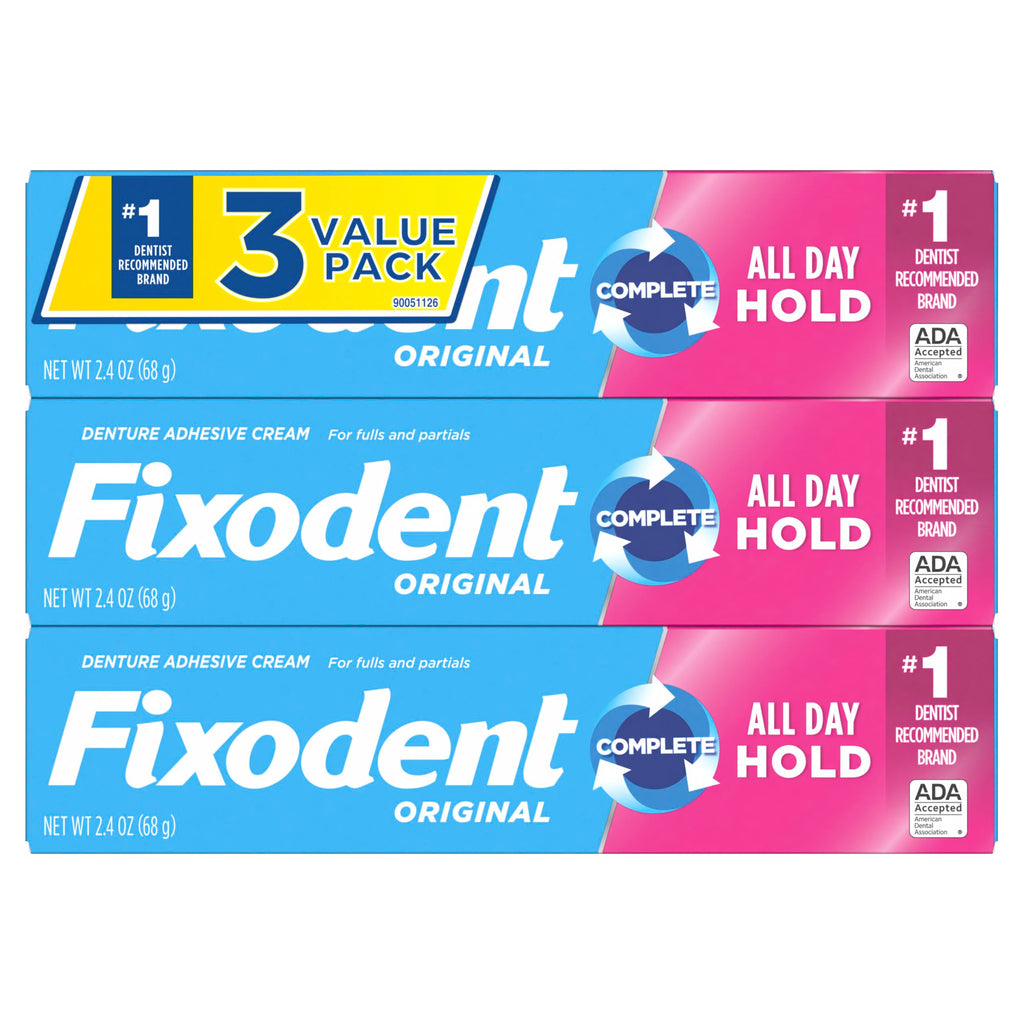 Denture Adhesive Cream 2.4 oz 3-Pack K584