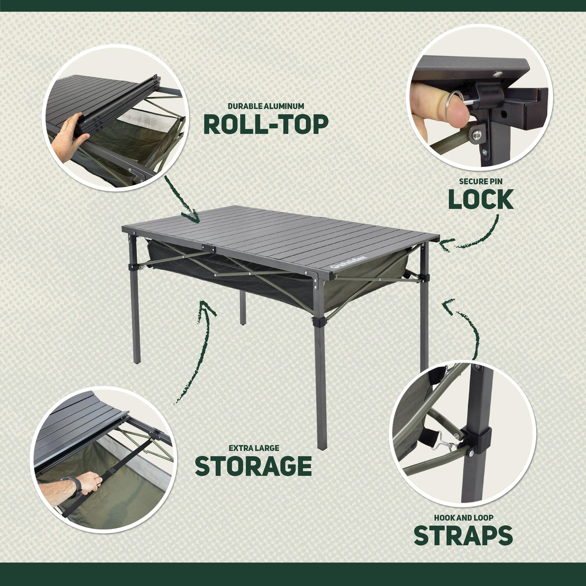 Portable Aluminum Camping Table E708