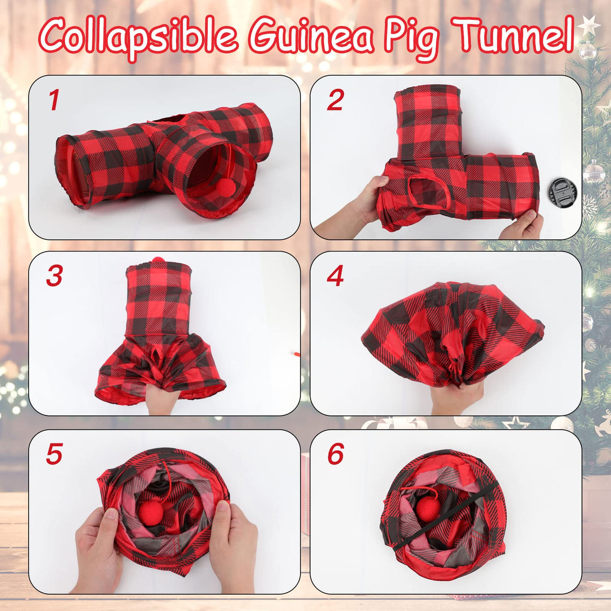 5.9" Collapsible 3 Way Small Animal Tunnel S78130