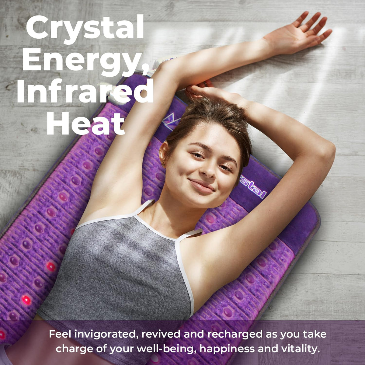 Far Infrared Amethyst Heating Pad Mini 32" L x 20"W B591