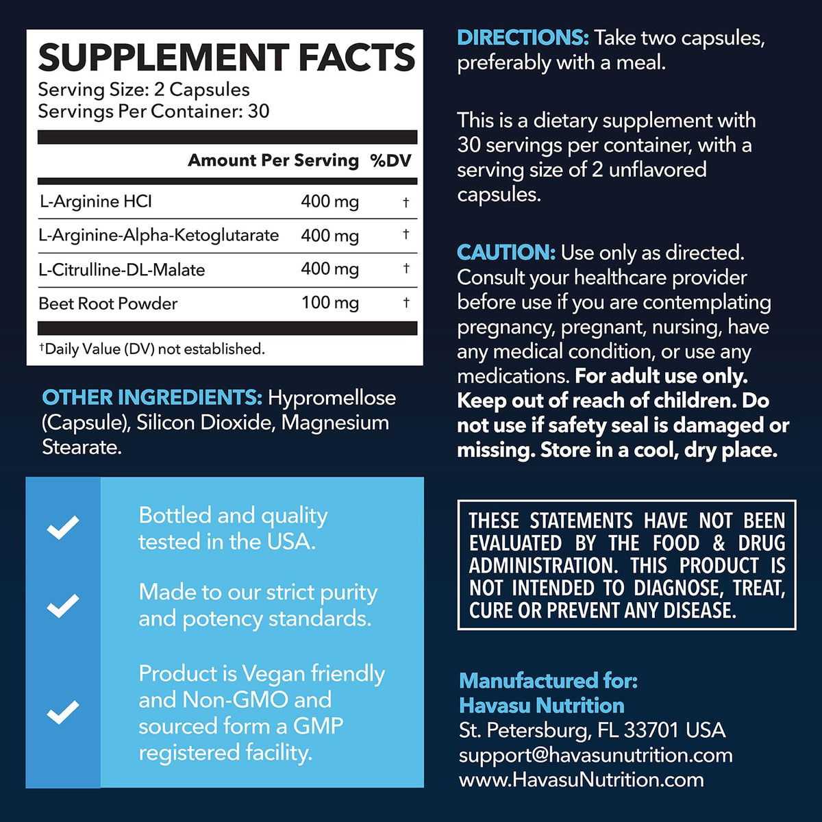 Organic Maca Root Liquid Drops & L Arginine L Citrulline Supplement S6295
