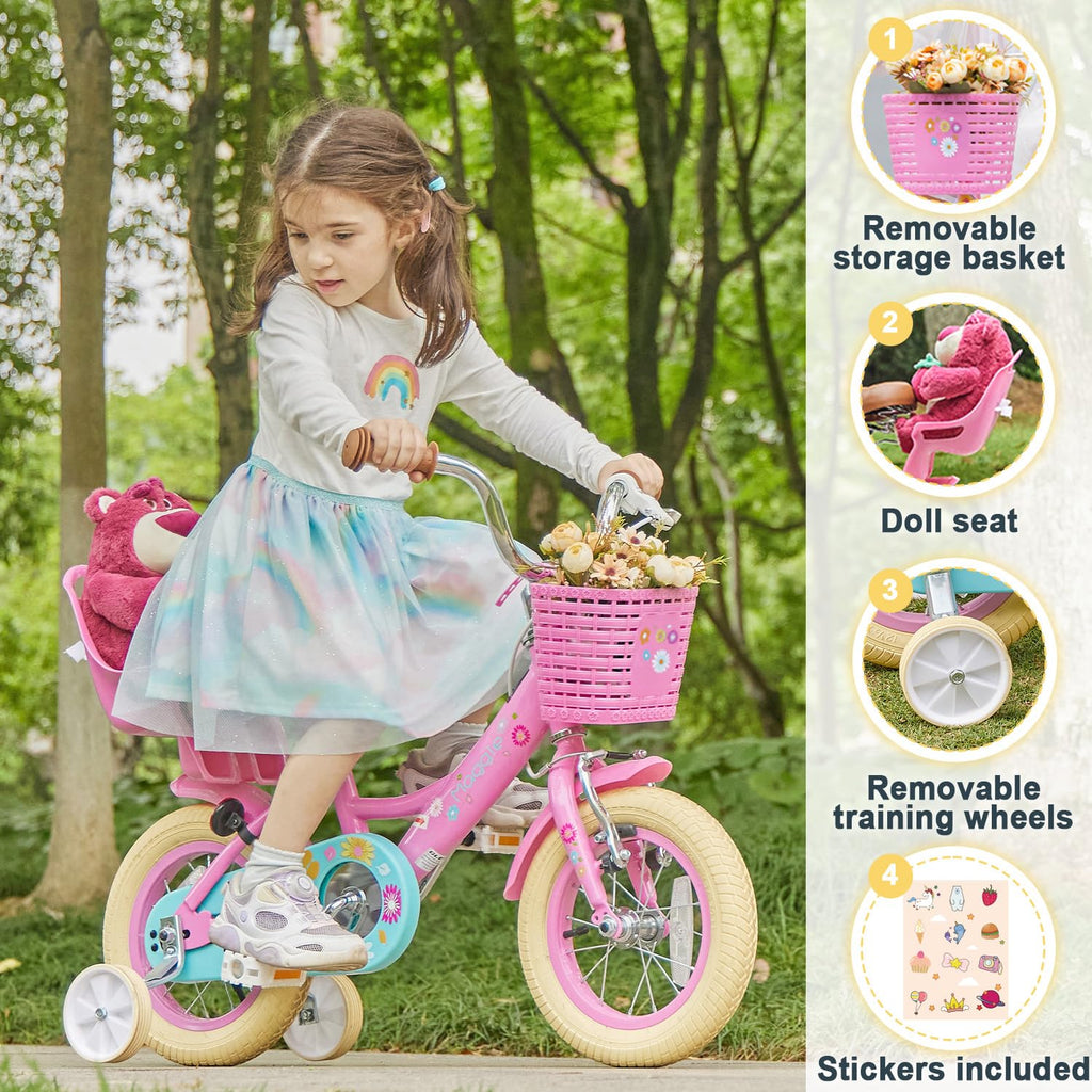 12-20 Inch Kids Bike with Training Wheels P95315