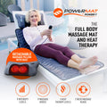 Full Body Massage Mat with Detachable Massage Pillow, 9 Intensity Levels, 9 Massage Modes & 3 Heat Settings E886589