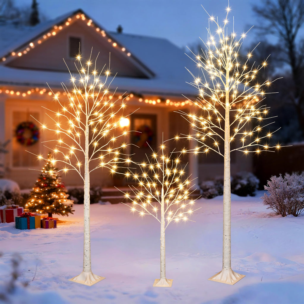 8FT 132LED Prelit Artificial Christmas Tree B619