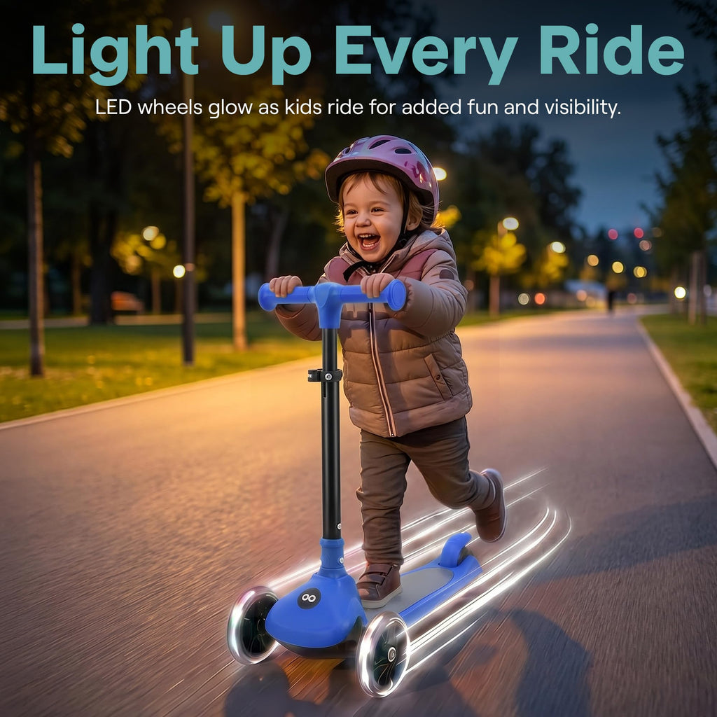 3-Wheel Toddler Scooter with LED Wheels W667