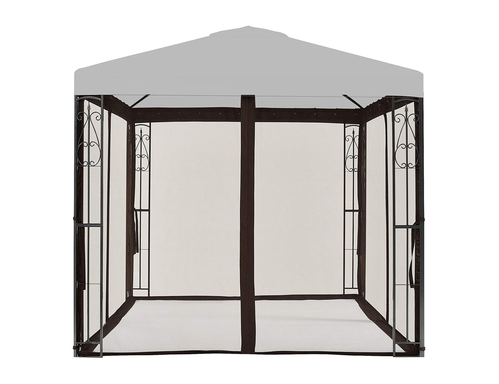 8' x 8' Brown Gazebo Replacement Mosquito Netting B399