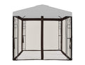 8' x 8' Brown Gazebo Replacement Mosquito Netting B399