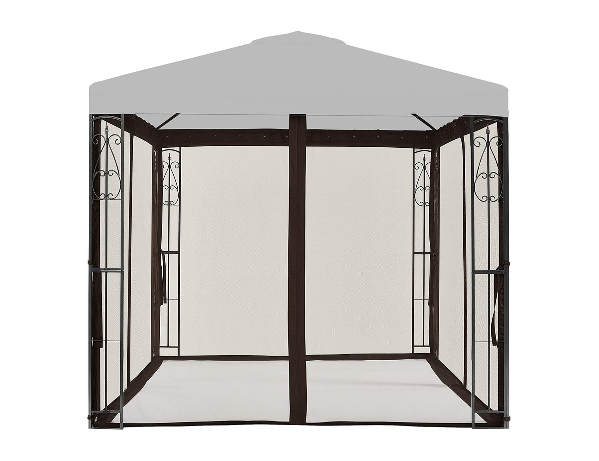8' x 8' Brown Gazebo Replacement Mosquito Netting B399