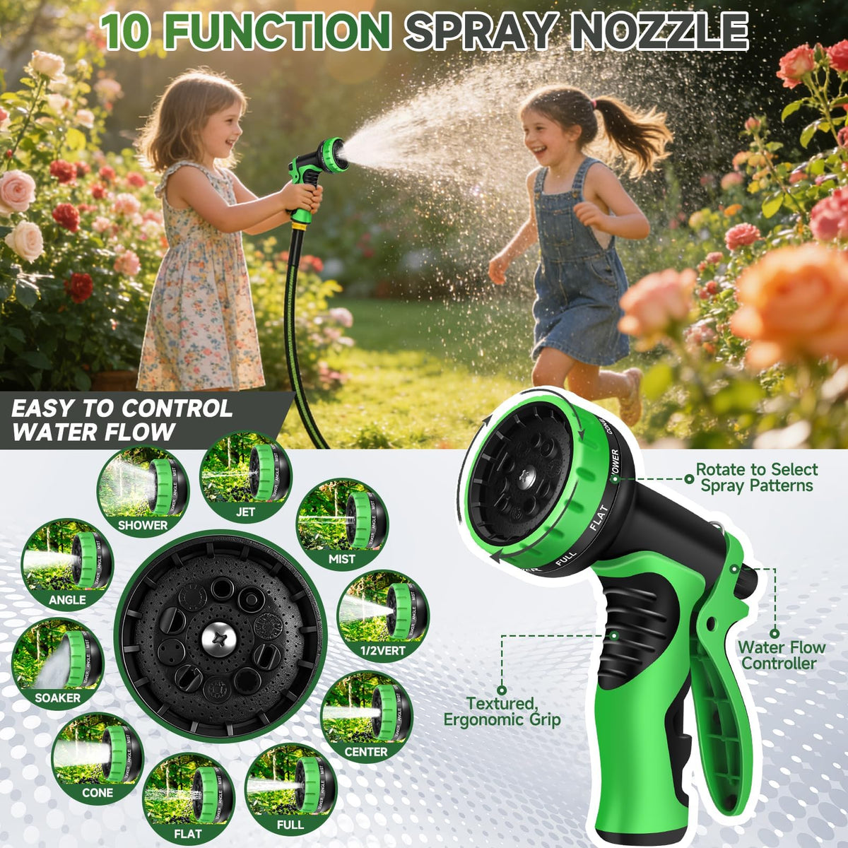 100 ft Flexible Non-Expanding Kink Free Garden Hose Y92866