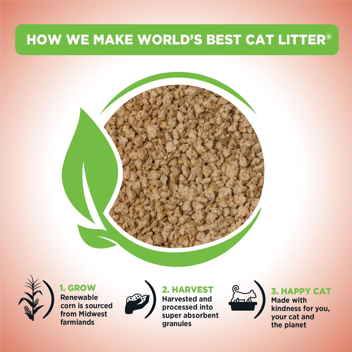 Unscented Cat Litter 15 lb Bag X8863