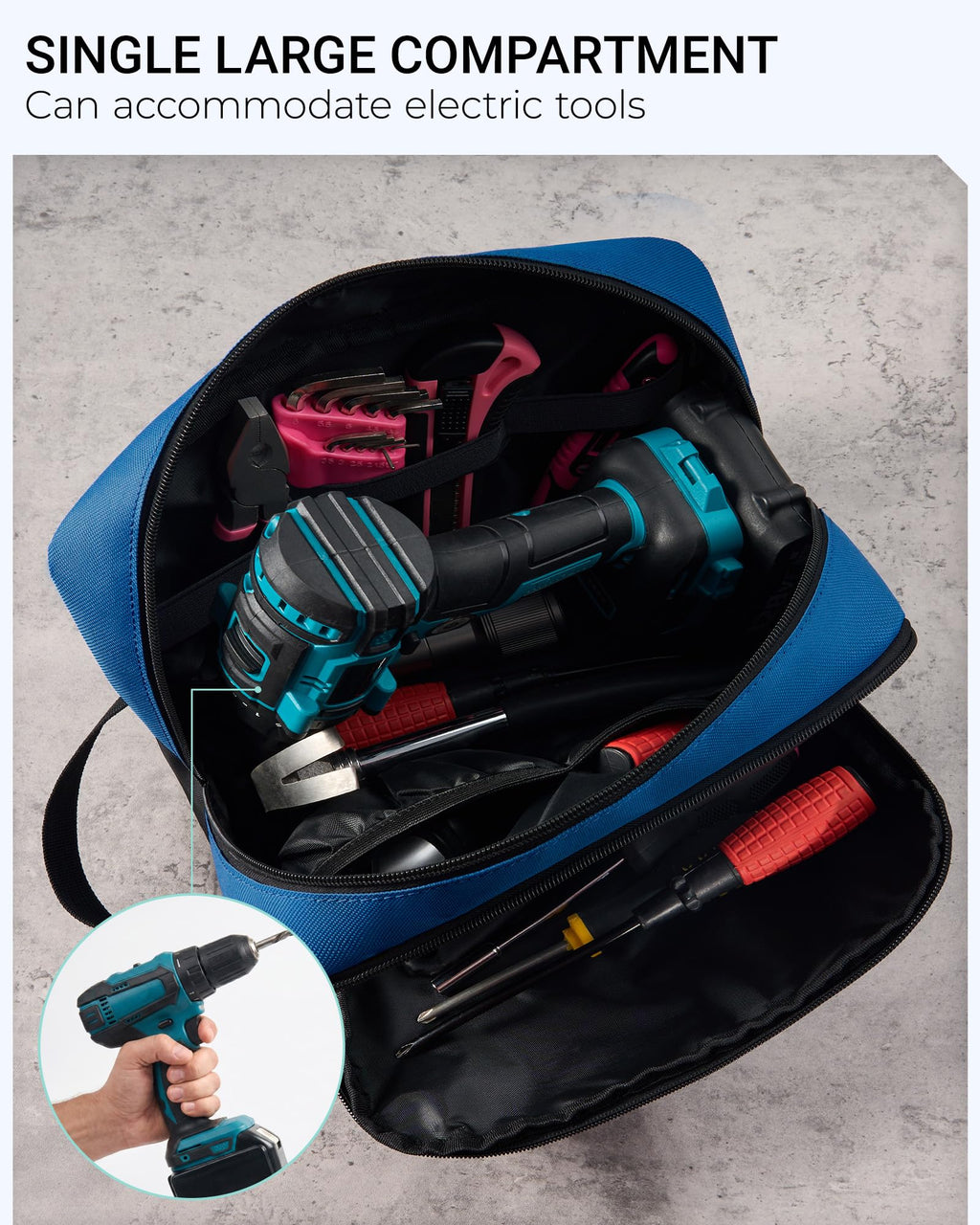 2 Pack Small Tool Bags with Strap 12" & 10" I101