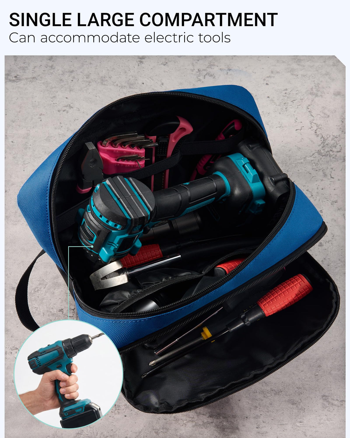 2 Pack Small Tool Bags with Strap 12" & 10" I101