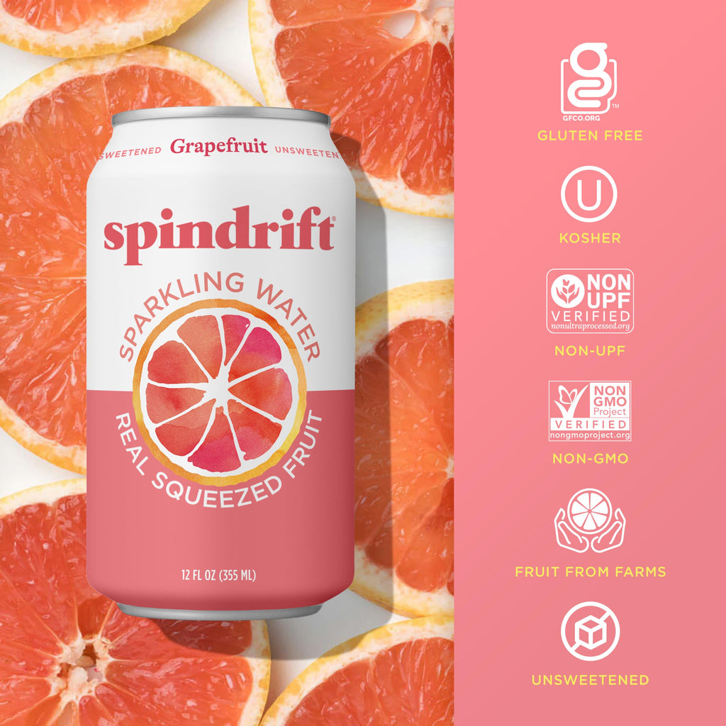 Grapefruit Flavored Sparkling Water 12 Fl Oz (Pack of 24) K429