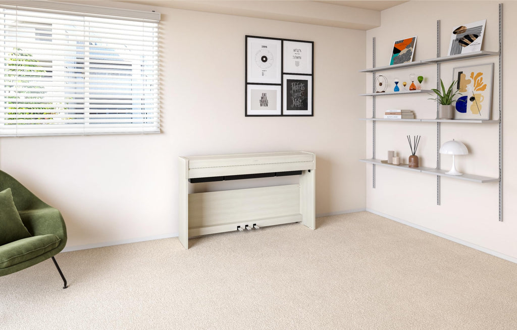 88-Key Weighted Digital Piano with 3-Pedal Unit in White Birch N158