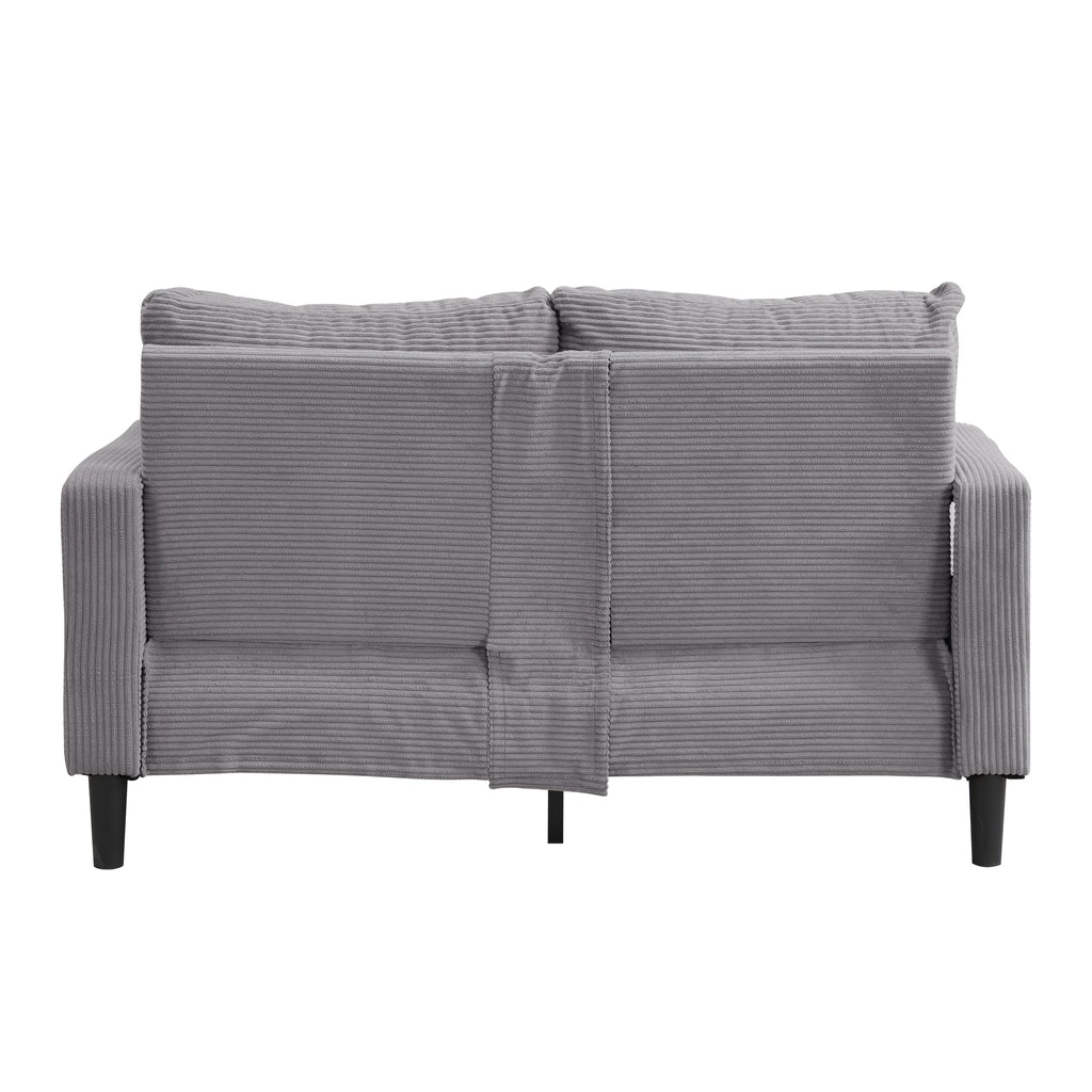 Light Gray Upholstered Loveseat Sofa J545