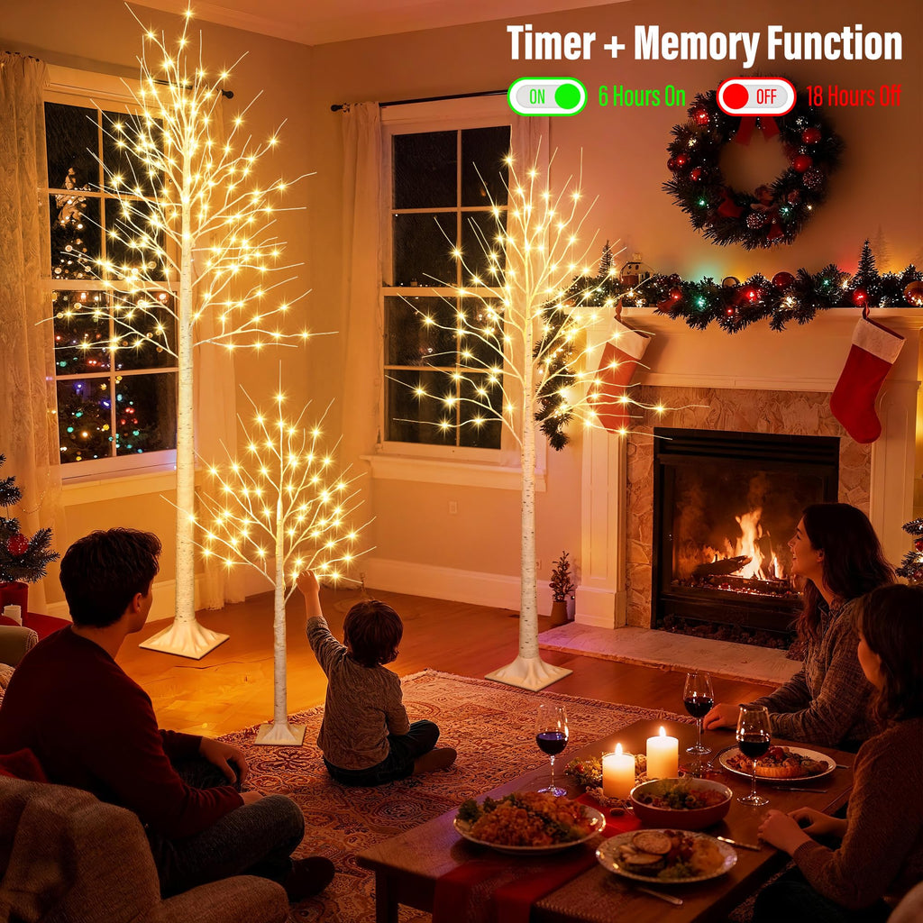 8FT 132LED Prelit Artificial Christmas Tree B619
