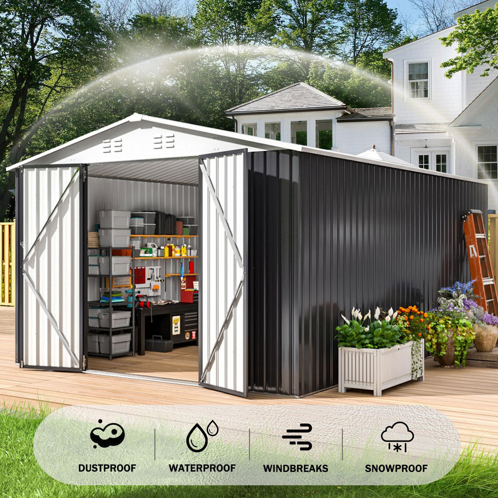 9.3x13.5 FT Outdoor Storage Shed M614675