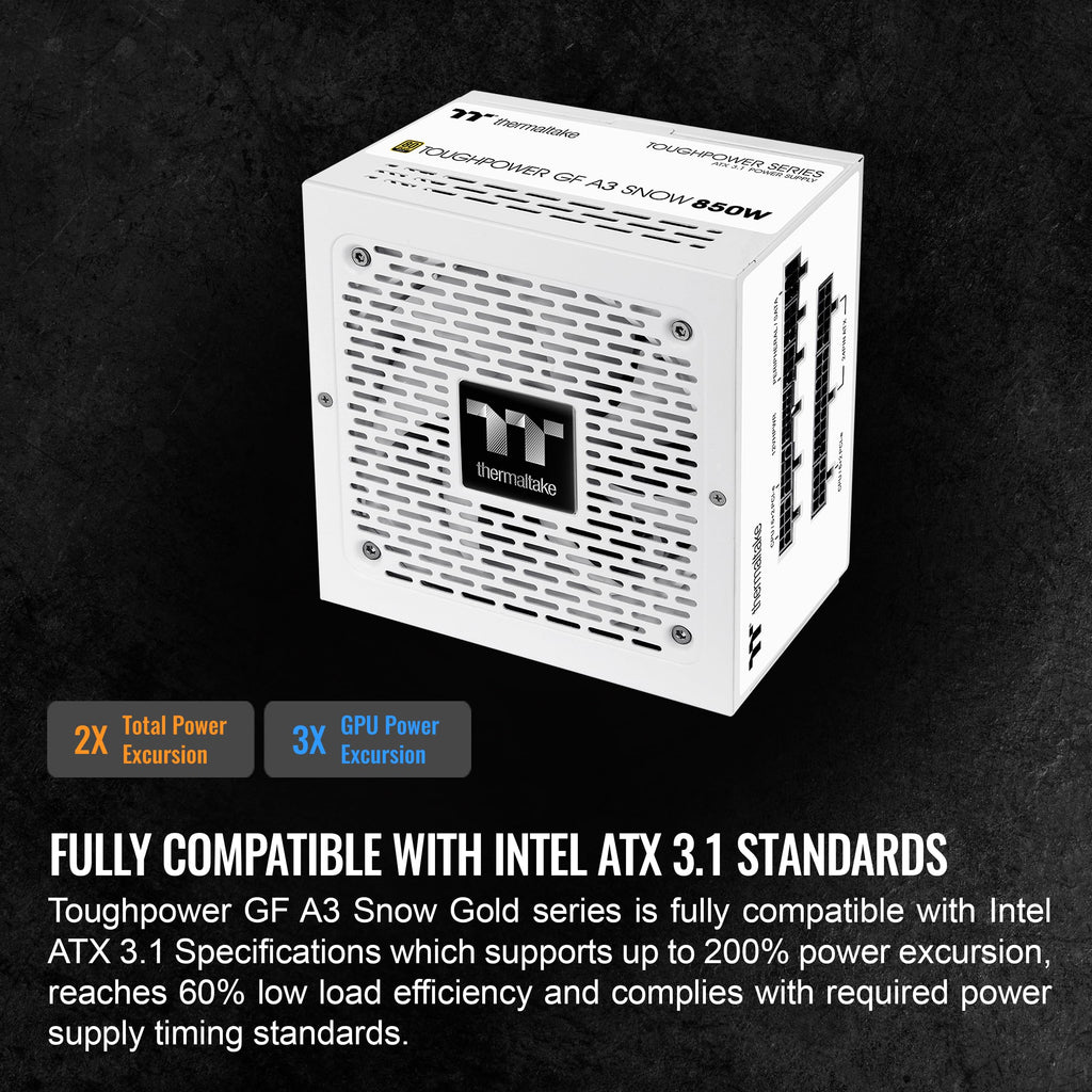 850W 80+ Gold Full Modular ATX 3.1 Power Supply E11762