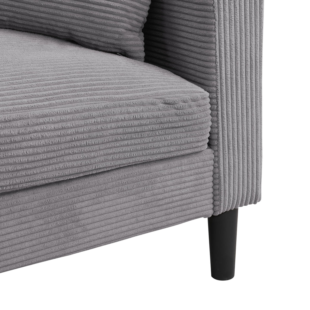 Light Gray Upholstered Loveseat Sofa J545
