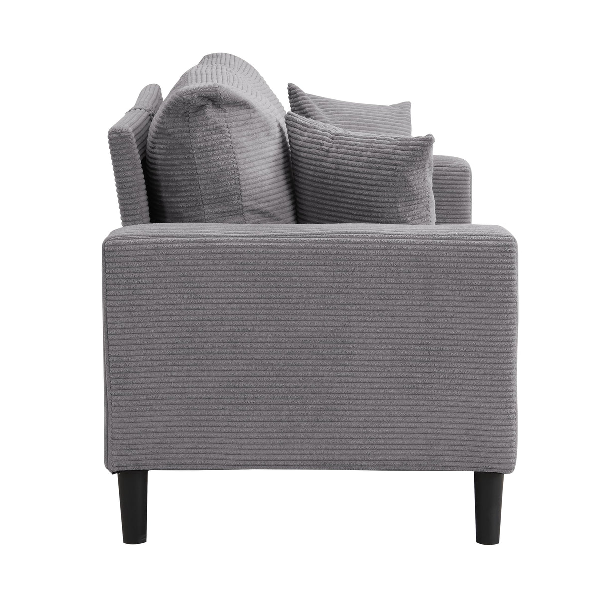 Light Gray Upholstered Loveseat Sofa J545
